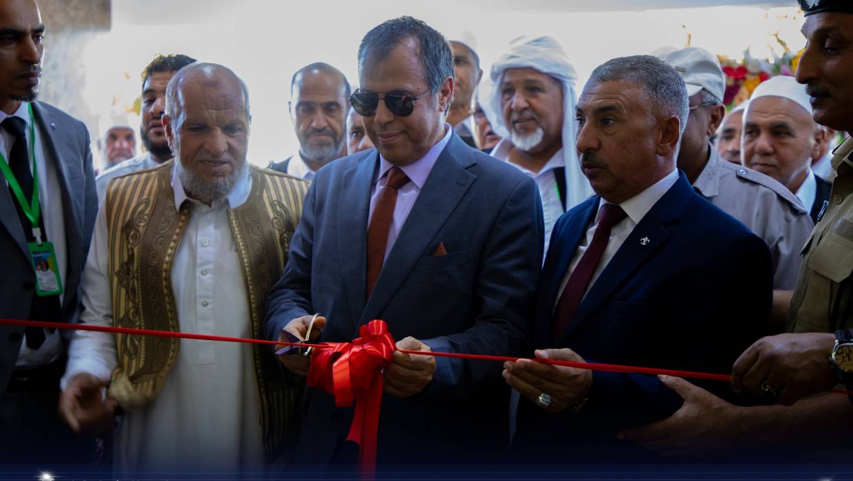 رئيس مجلس الإدارة يفتتح معرض الكفرة الأول للتنمية الزراعية 2025